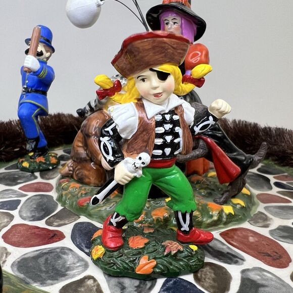 DEPT 56 BOBBING FOR APPLES Halloween Festival Spooky Village Accessories in Box - Picture 4 of 14